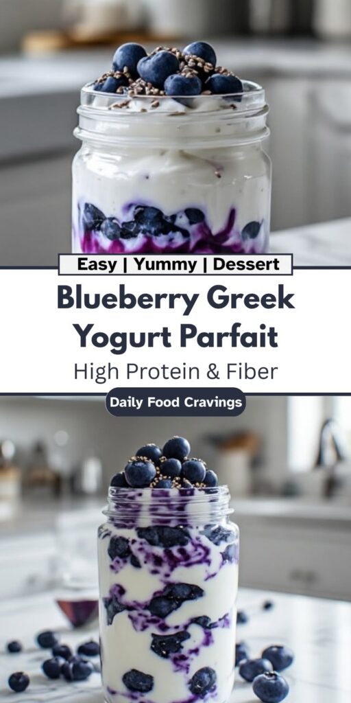 Diabetic Blueberry Chia Yogurt Parfaits