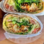 Crispy Buffalo Cauliflower Wraps with Avocado Ranch