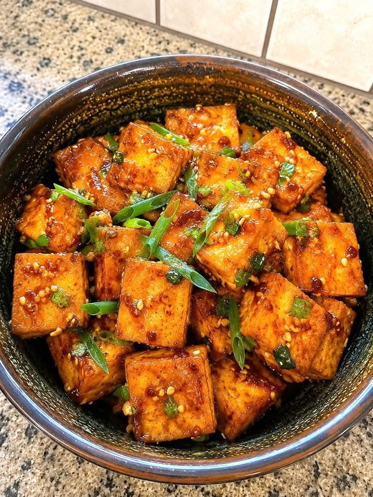 Crispy Garlic Soy Tofu