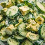 Crunchy Avocado Cucumber Salad