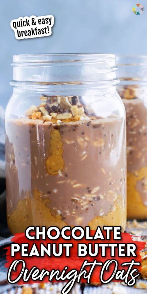 Chocolate Peanut Butter Overnight Oats