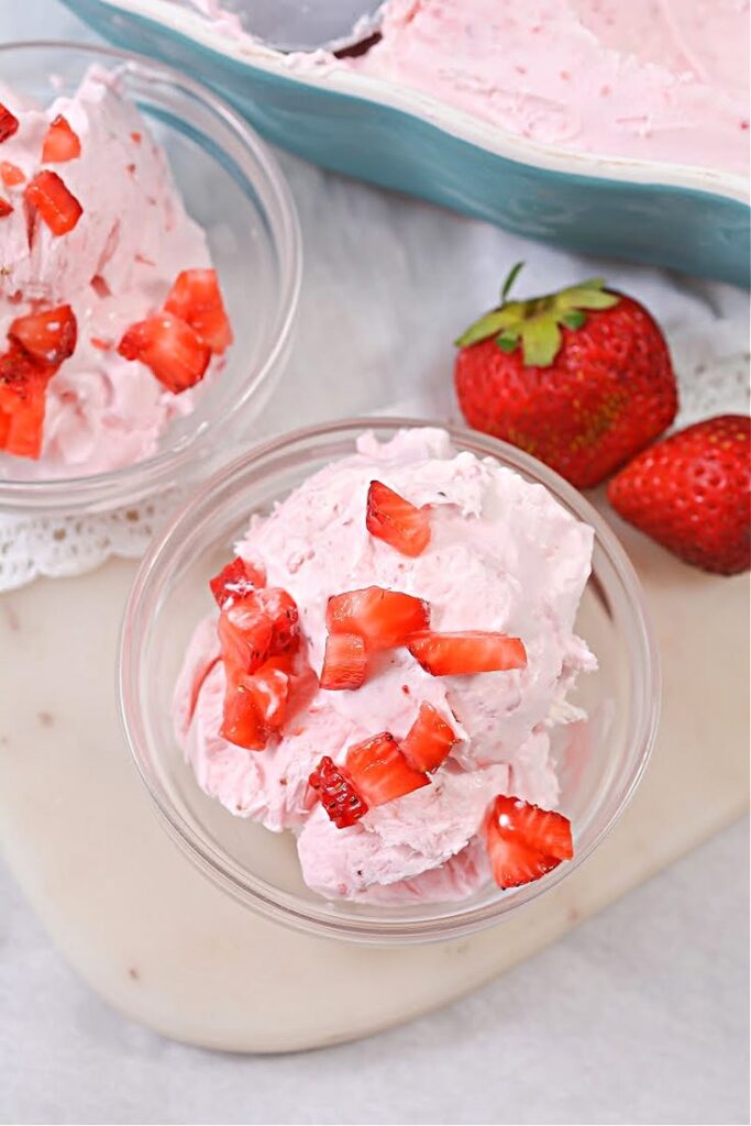 Diabetic Strawberry Greek Yogurt Ice Cream