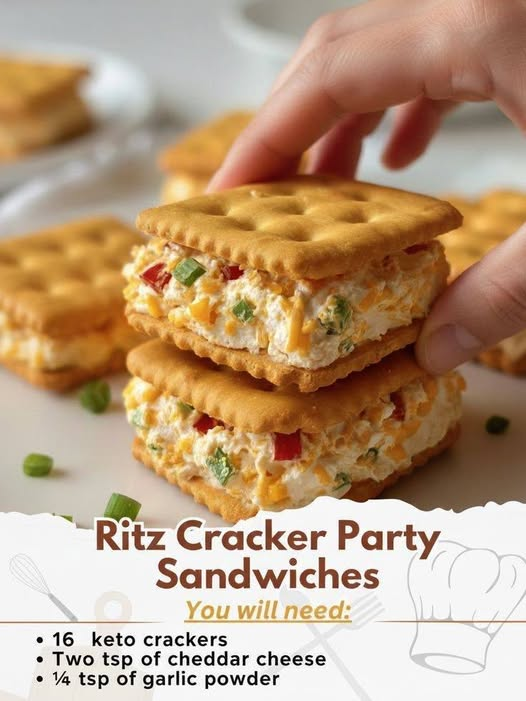 Ritz Cracker Party Sandwiches