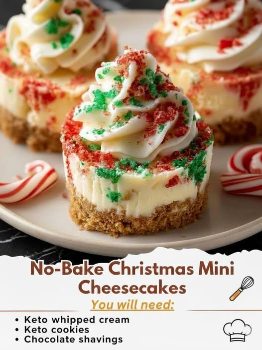 Christmas Mini Cheesecakes