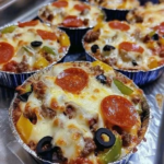 Loaded Crustless Pizza Bowls