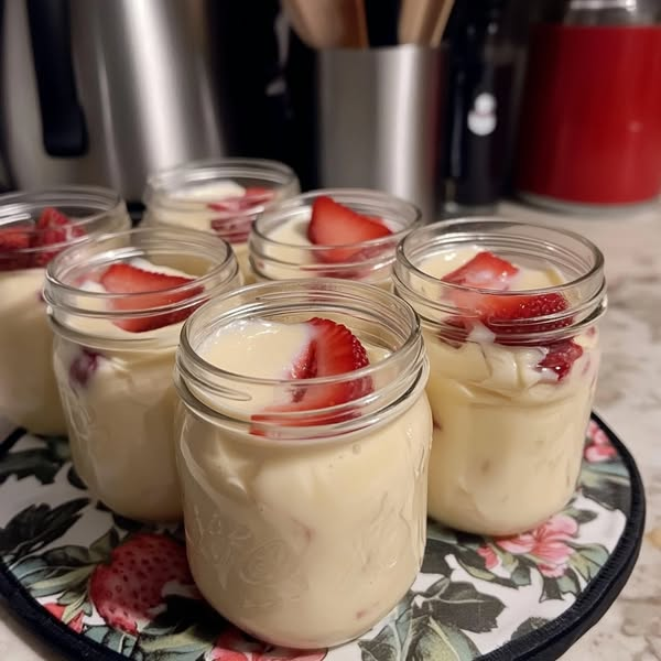 Weight Watchers 1-Point Strawberry Cheesecake Jars