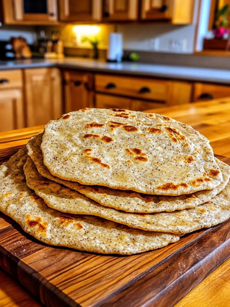 Fantastic Almond Flour & Chia Seed Flatbread (22g Protein)