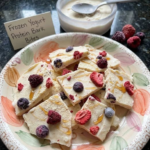Diabetic Frozen Yogurt Protein Bark Bites