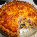 Ham & Swiss Quiche Pie