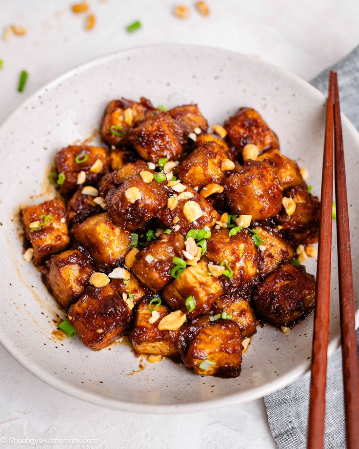 Vegan Thai Peanut Tofu Stir-Fry