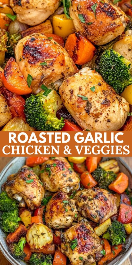 Weight Watchers Lemon Garlic Chicken with Roasted Vegetables