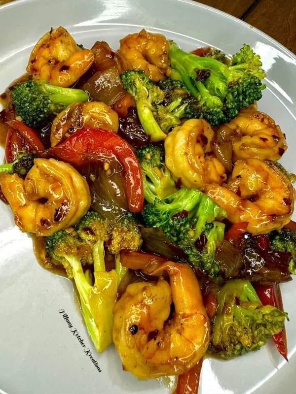 Weight Watchers Honey Garlic Shrimp with Broccoli