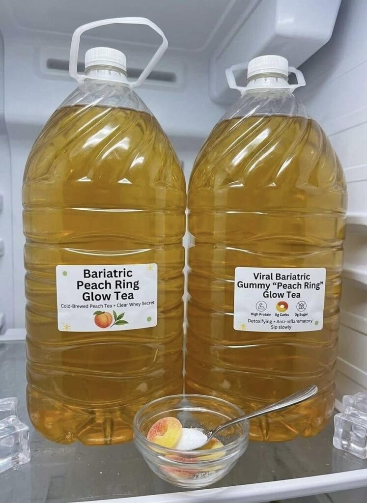 Viral Bariatric Gummy Peach Ring Glow Tea (High-Protein Hydration Drink)