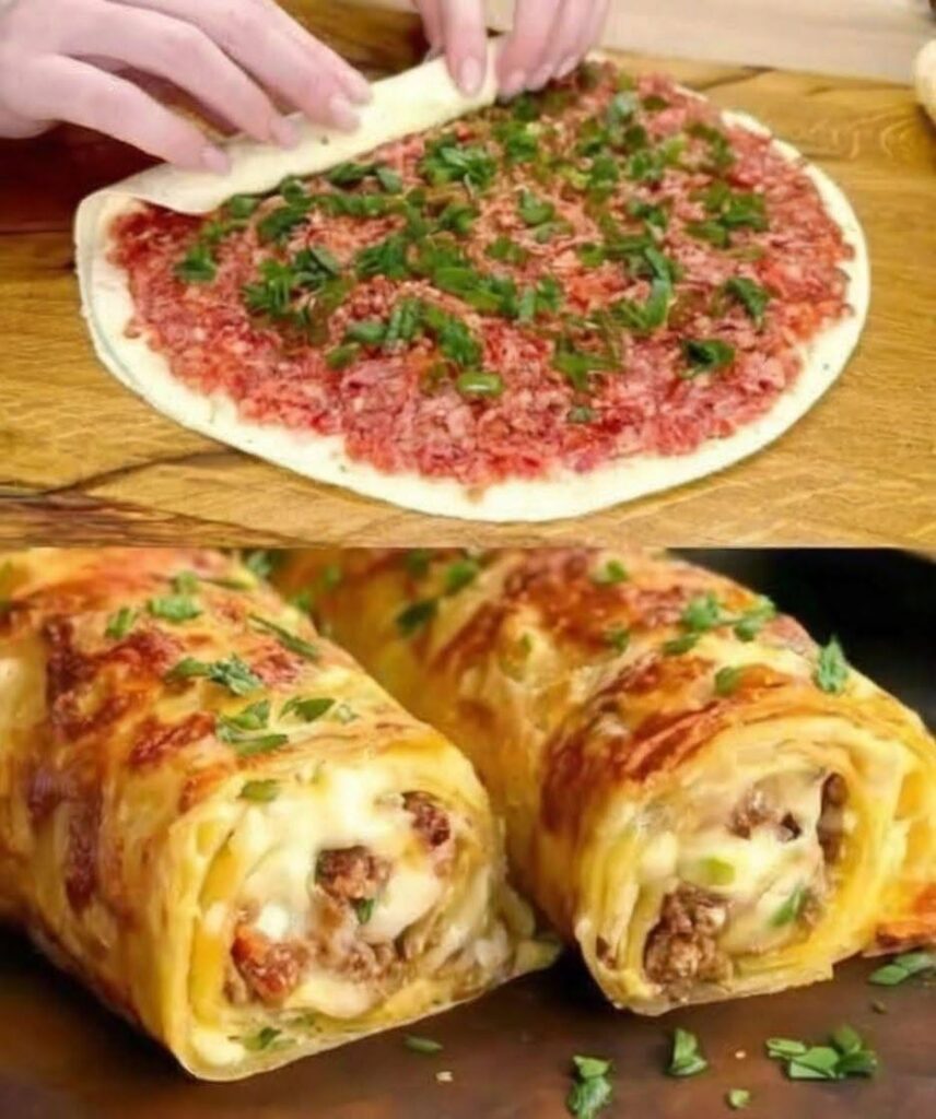 🌯 Air Fryer Tortilla Wraps with Ground Beef
