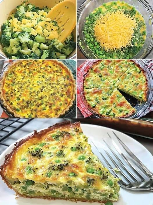 Mediterranean Crustless Broccoli Quiche