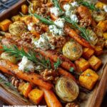 Healthy Roasted Sweet Potato, Carrot & Squash Bake with Balsamic Honey Drizzle
