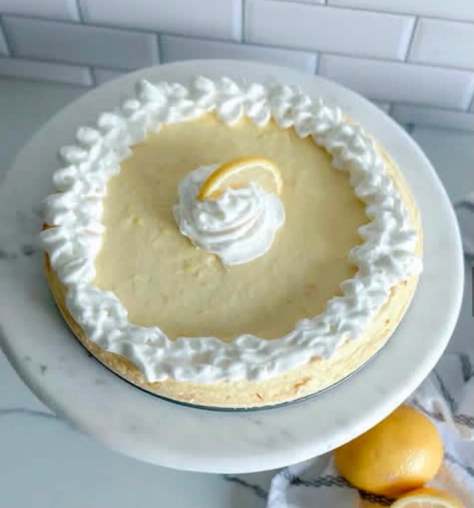 Crustless Lemon Cheesecake (Easy High-Protein Low-Carb Dessert)