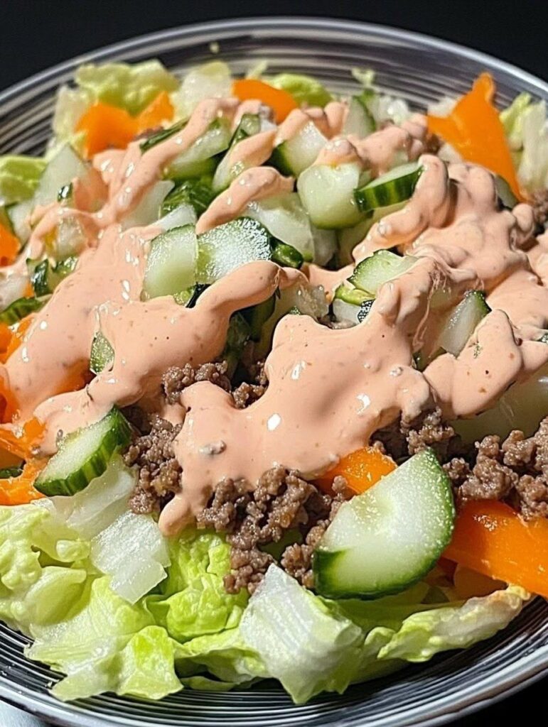 Keto Big Mac Salad