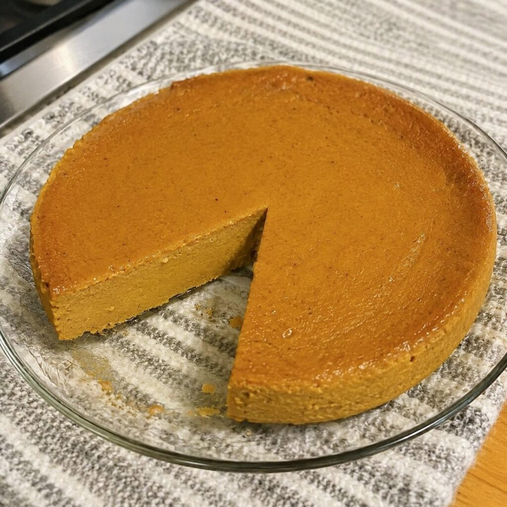 Zero Point Crustless Pumpkin Pie (High-Protein, Low-Calorie & Creamy)