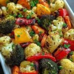 Healthy Mediterranean Roasted Vegetable Bake
