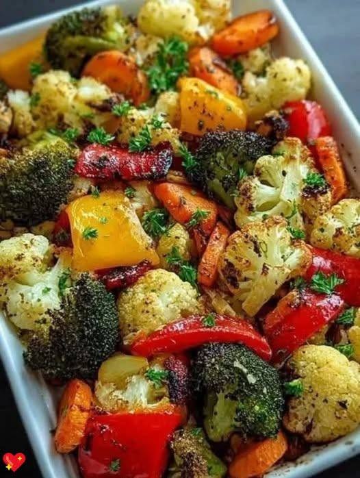 Healthy Mediterranean Roasted Vegetable Bake