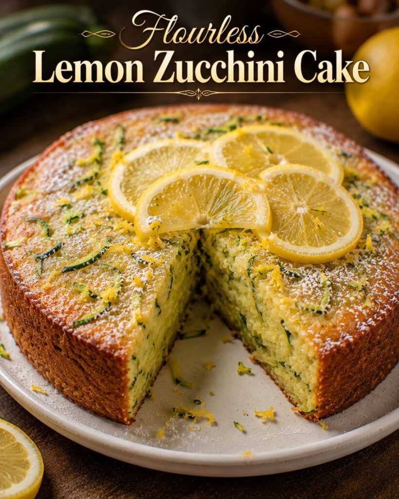 Flourless Lemon Zucchini Cake