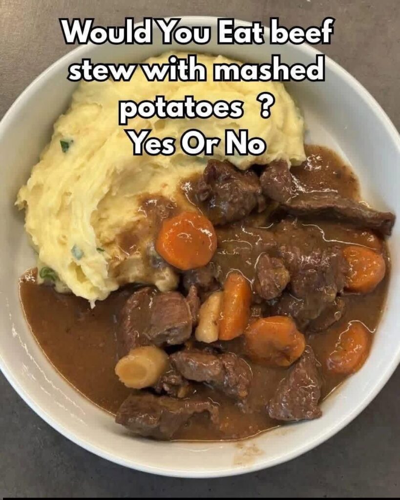 Air Fryer Beef Stew with Mashed Potatoes (Hearty High-Protein Comfort Meal)