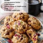 Healthy Breakfast Cookies with Oats, Fruit & Seeds