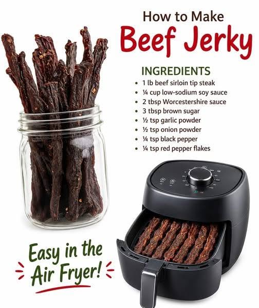 Air Fryer Beef Jerky 🥩🔥