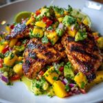 Grilled Chicken with Mango Avocado Salad