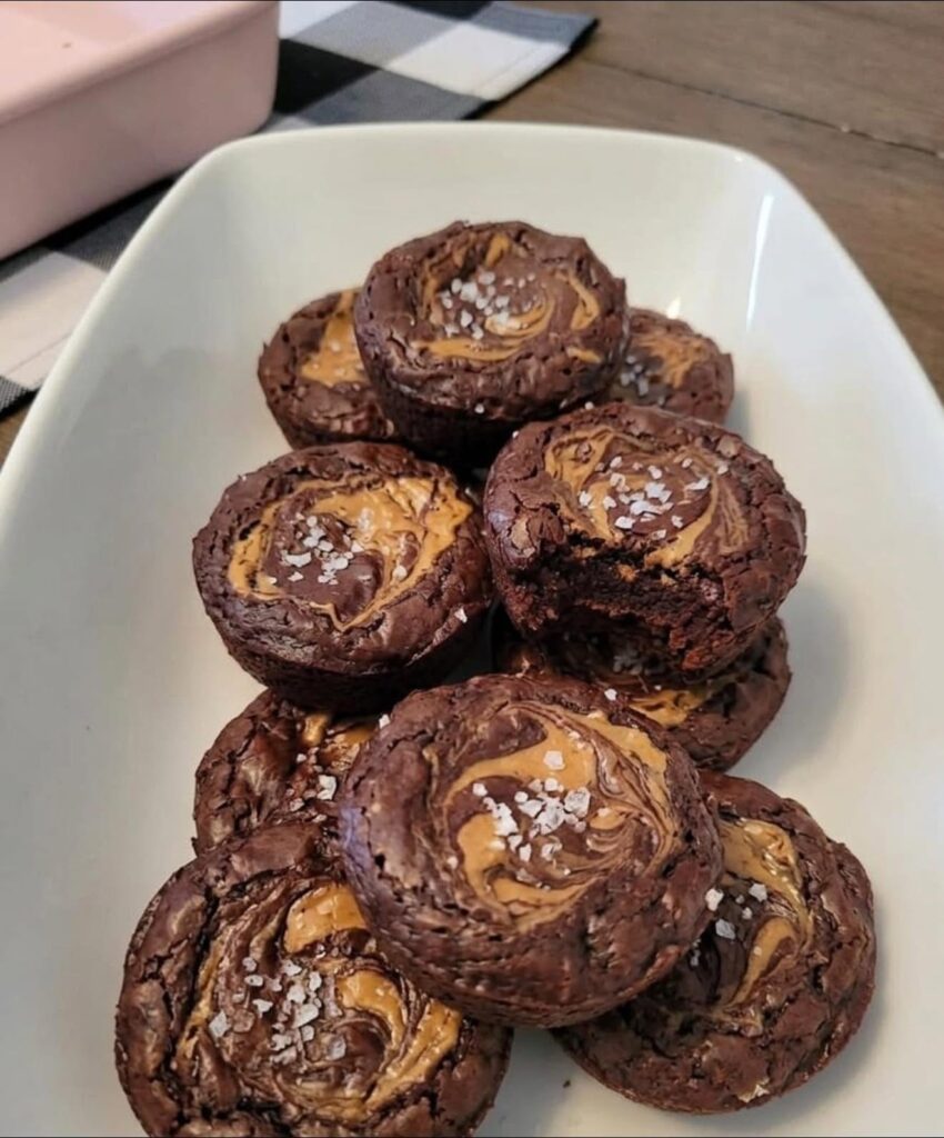 Chocolate Peanut Butter Protein Brownie Bites