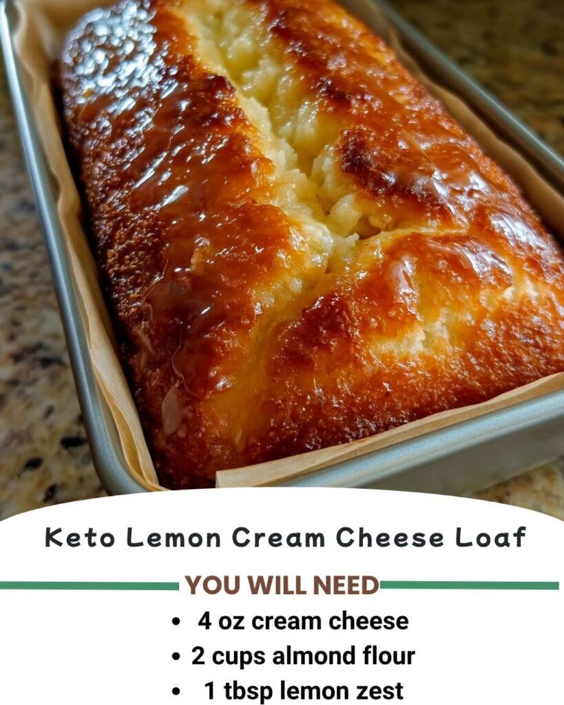 Keto Lemon Cream Cheese Loaf