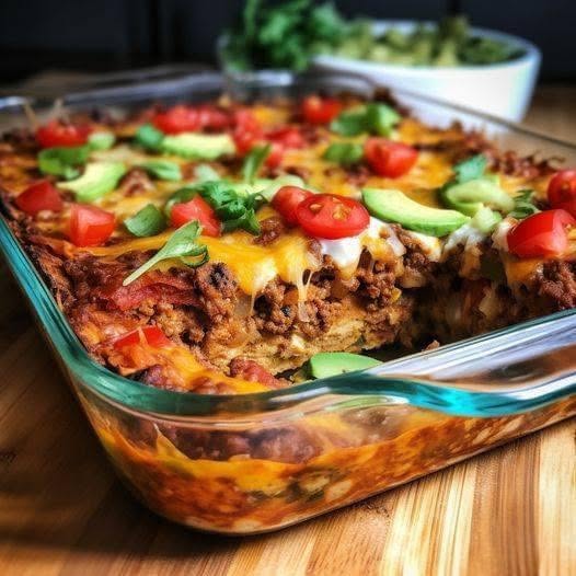 Cheesy Keto Taco Bake | High-Protein Mexican-Inspired Casserole