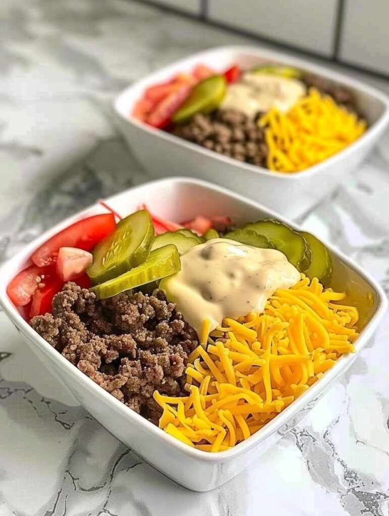 Big Mac Salad Bowl with Big Mac-Style Special Sauce (Low Carb)