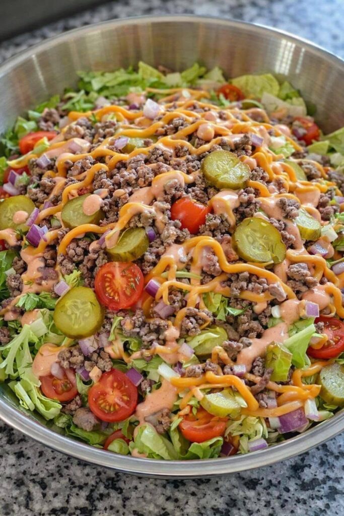 Healthy Big Mac Salad