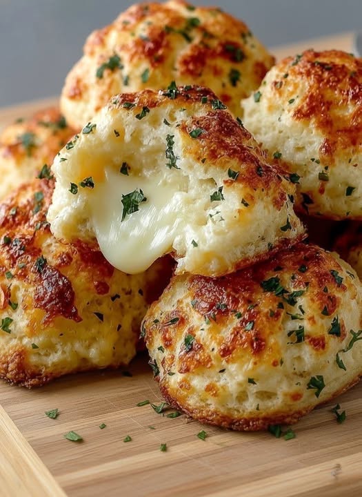 Mozzarella Cheese Biscuit Bombs ✨🍽️