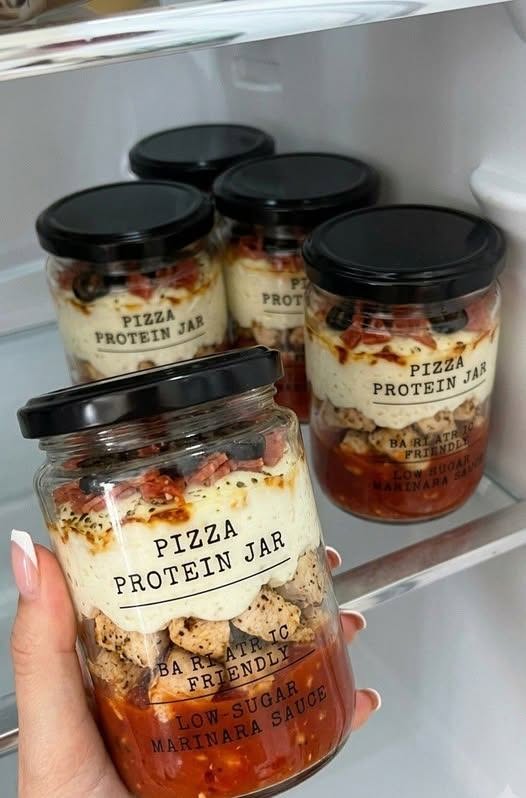 π Pizza Protein Jar (Bariatric-Friendly, Low-Carb, Sugar-Free & WW-Friendly)