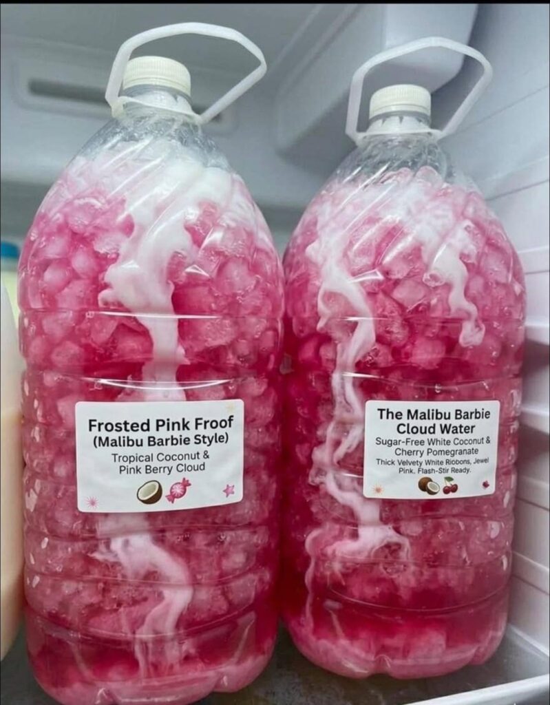 Malibu Barbie Cloud Waters: Frosted Pink Proof & Cherry Pomegranate Cloud Elixir