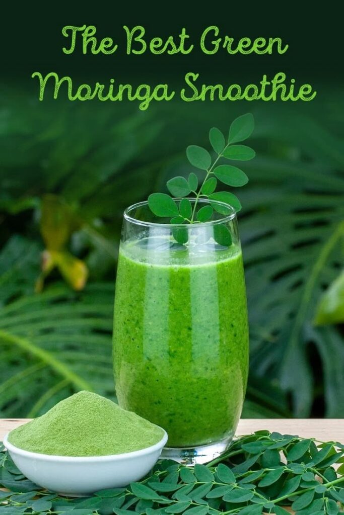 Basic Green Moringa Smoothie Recipe (High-Protein & Low-Carb Healthy Smoothie)