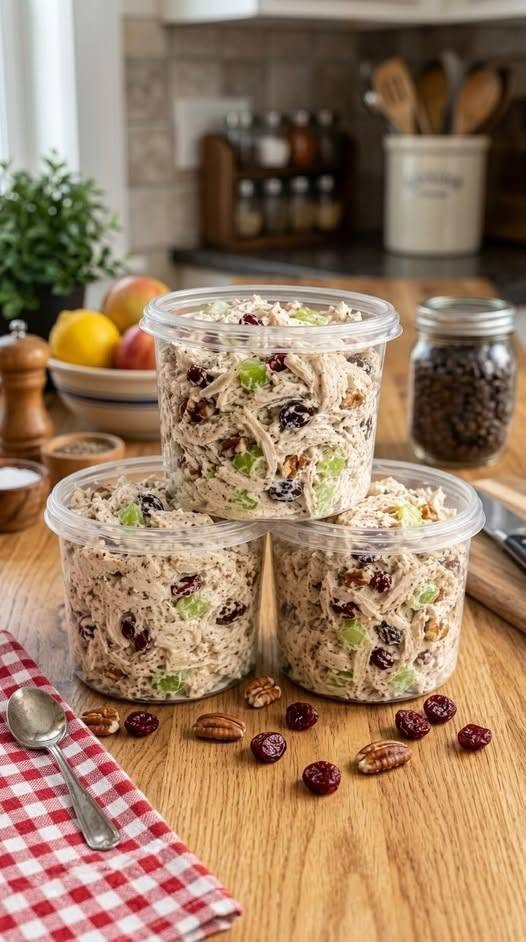 Cranberry Pecan Chicken Salad (High-Protein & Low-Carb Recipe)