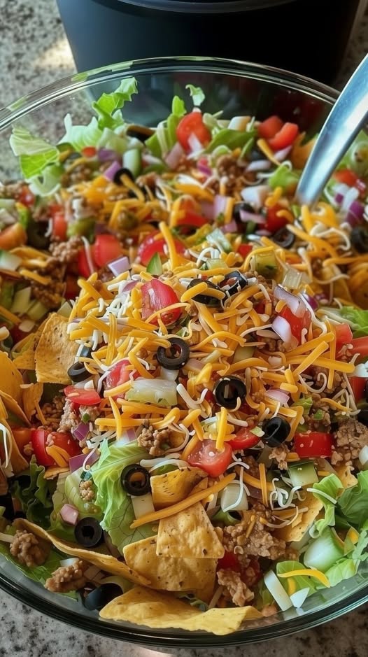 Dorito Taco Salad (Easy High-Protein Family Favorite)