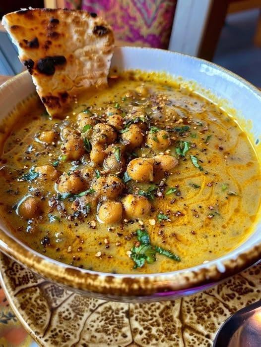 Coconut Miso Chickpea Soup 🥥🍲