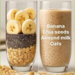 High Protein Banana Chia Seeds Almond Milk Oats