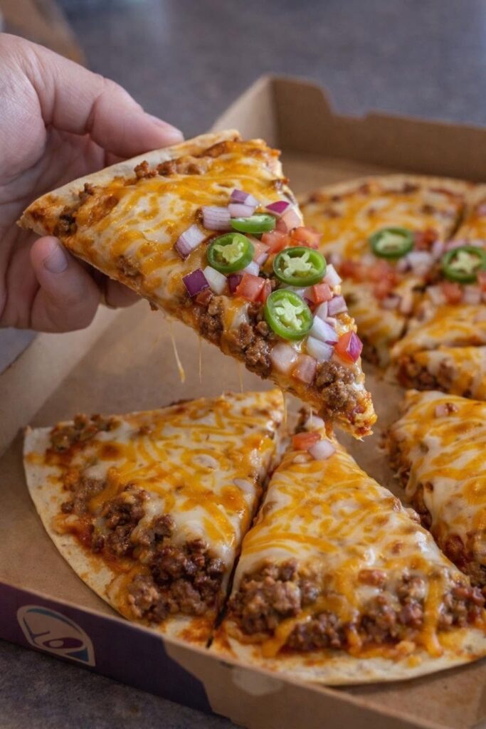 Homemade Taco Bell’s Mexican Pizza