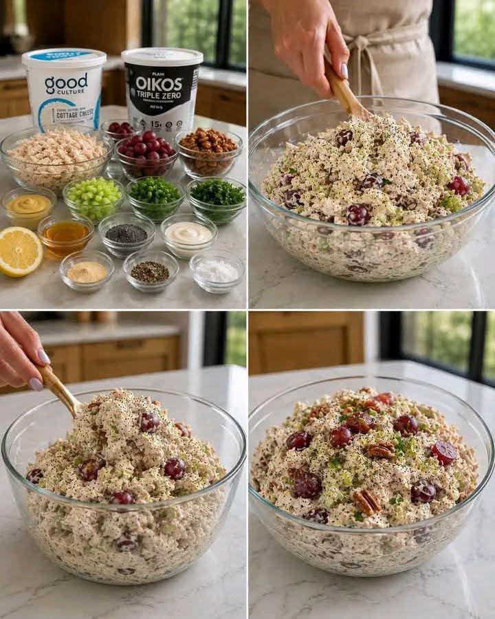 High-Protein Greek Yogurt Chicken Salad