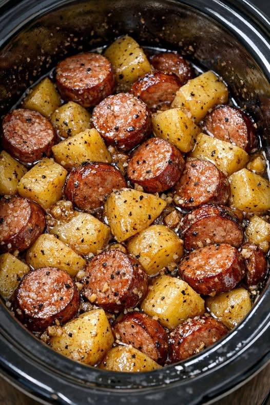 Garlic Butter Sausage & Potatoes