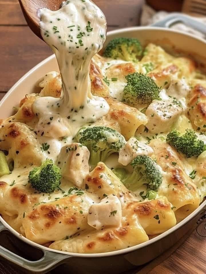 Bariatric-Friendly Creamy Chicken Broccoli Pasta Bake