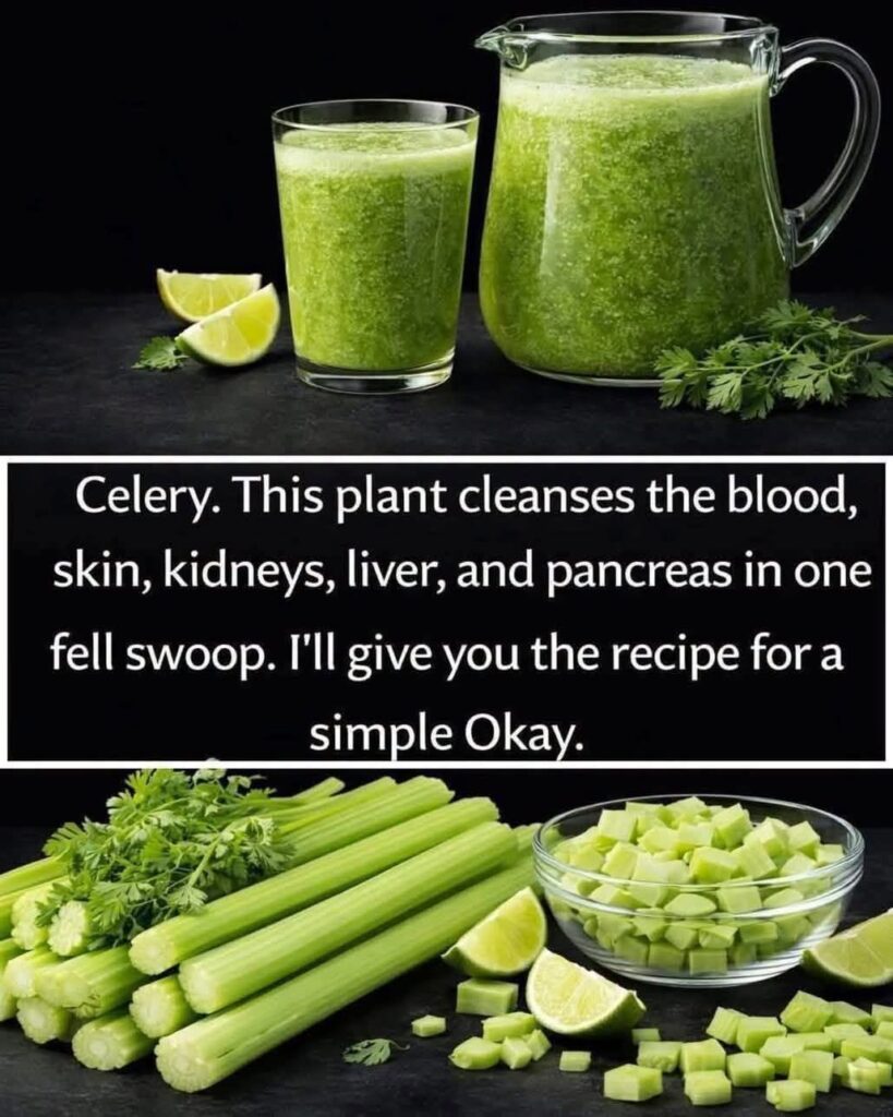 🥬 Simple Celery Lime Green Juice