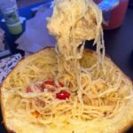 Cheesy Spaghetti Squash with Cherry Tomatoes