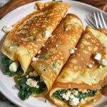 Spinach and Feta-Filled Crepes